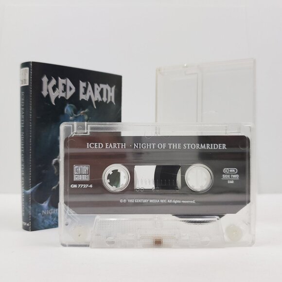 Iced Earth Night of Stormrider Cassette Tape Heavy Metal  Vintage 1992 Tested - Picture 4 of 8